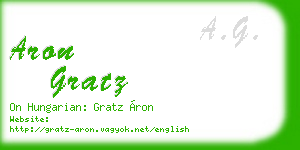 aron gratz business card
